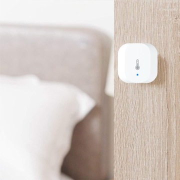 Czujnik temperatury, wilgotności ZigBee, Tuya, termometr w aplikacji WOOX