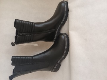 Tom Tailor Botki Czarne Damskie 39 AAA