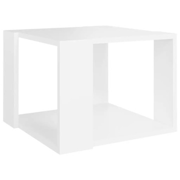 Stolik kawowy biały 40x40x30 cm