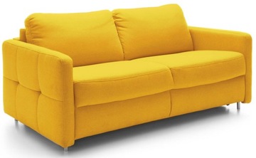 SOFA EMA 2,5FF ŻÓŁTA SWEET SIT WŁOSKA FUNKCJA