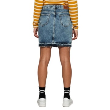 Spódnica SUPERDRY damska jeansowa mini trapezowa krótka r W30