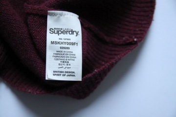 SUPERDRY__BORDOWY SWETER MĘSKI LAMBSWOOL__M