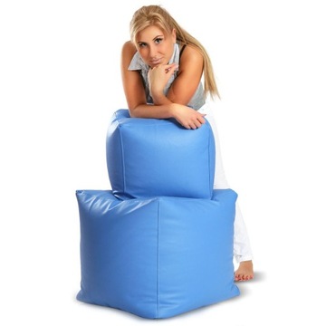Pufa Cube Large Ekoskóra Dolaro E10 kostka 50x50cm