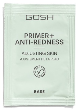 GOSH Korygująca baza pod makijaż PRIMER+ 008 Anti-Redness SASZETKA 1 ml