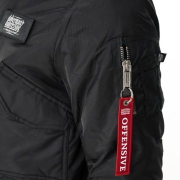 Kurtka zimowa Dobermans Aggressive AVIATOR OFFENSIVE KU202 czarna r.M