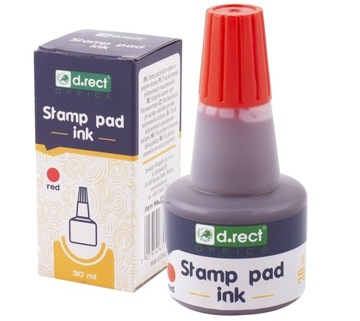 Tusz do PIECZĄTEK STEMPLI Czerwony 30ML