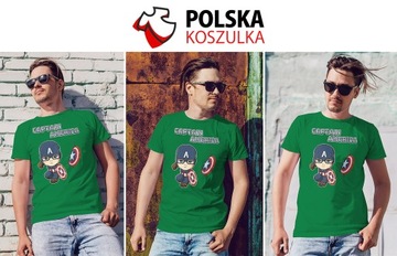 KOSZULKA T-SHIRT CAPTAIN AMERICA MARVEL L JAKOŚĆ