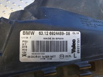 BMW 1 E81 E82 E87 XENON 63.12.6824489-08 SVĚTLO PŘEDNÍ LEVÝ