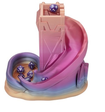 Бассейн с горкой и башней для игры в кости - Rainbow Candy Dice Tower