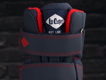 Buty, śniegowce zimowe, dziecięce Lee Cooper Navy OCIEPLANE KOŻUSZEK POLAR