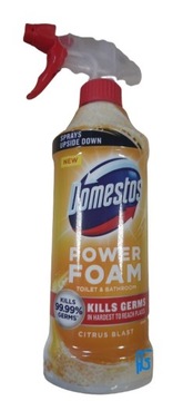 Domestos Power Foam do czyszczenia toalet i łazienek CITRUS BLUST 450 ml