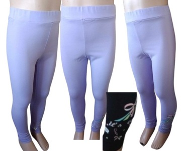 Legginsy getry cienkie DZIEWCZYNKI 110-116