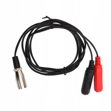 1.5m XLR męski na podwójny 6.35mm żeński kabel