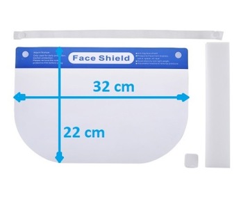 Защитный козырек для лица с эластичной лентой