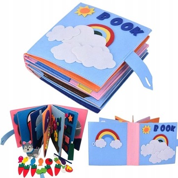 KSIĄŻKA SENSORYCZNA PERSONALIZOWANA MONTESSORI NEW
