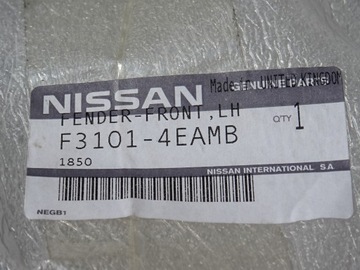 QASHQAI II J11 КРЫЛО ПЕРЕДНЕЕ ЛЕВОЕ F3101-4EAMB 13-