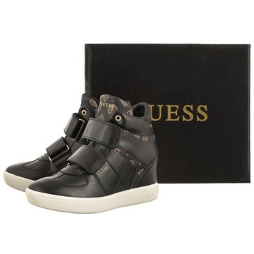 Buty Sneakersy Damskie Guess Moira FL7MOR Czarne