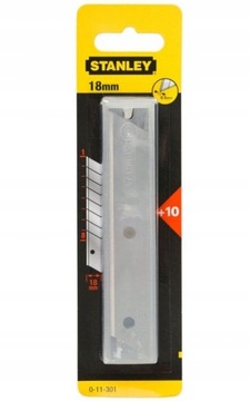 Сменные лезвия Stanley, 18 мм, ломающиеся, 10 шт. [D] S/11-301-1 3253561113017