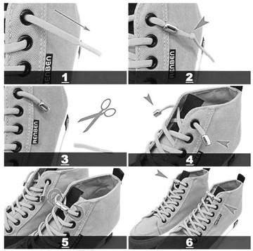 Шнурки эластичные навинчивающиеся БЕЗ ЗАВЯЗКИ