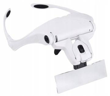 OKULARY POWIĘKSZAJĄCE LUPA ZEGARMISTRZOWSKA JUBILERSKA SERWIS 3,5x 2xLED B1