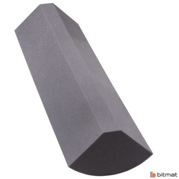 ОВАЛЬНАЯ АКУСТИЧЕСКАЯ БАССОВАЯ ЛОВУШКА 17 X 20 X 100 СМ, четвертькруглый поглотитель