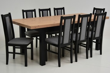 Комплект из 8 мягких стульев и стола для ЛОФТА 3м.