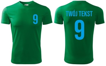 Koszulka piłkarska sportowa z nadrukiem personalizacja własny napis numer M