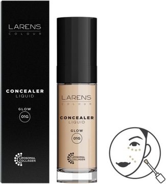 LARENS Concealer Liquid Glow 01G Light 10 ml - Korektor rozświetlający