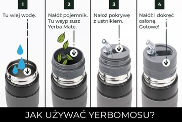 Оригинальный Yerbomos UN MATE: матеро, термос и бомбилла в одном для YerbaMate