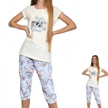 PIŻAMA DZIECIĘCA CORNETTE 570 Smile 86/92 Ecru