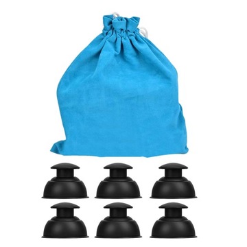 Silicone Vacuum Cups Black Accessories Personal