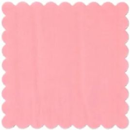 SERWETKI ZĄBKOWANE 15x15cm RÓŻOWE RÓŻ (200) RED PLAST