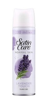 GILLETTE SATIN CARE 200ml żel do golenia do skóry normalnej Dotyk Lawendy