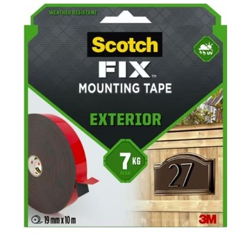 3M Scotch-Fix 411-Long-F zewnętrzna taśma montażowa 19mmx10m