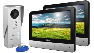 WIDEODOMOFON VIDEODOMOFON DOMOFON DWURODZINNY RFID