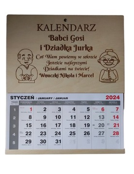 Personalizowany kalendarz na dzień Babci i Dziadka
