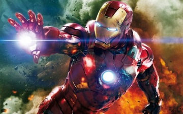 AVENGERS IRON MAN Naklejka - plakat 120 cm K215