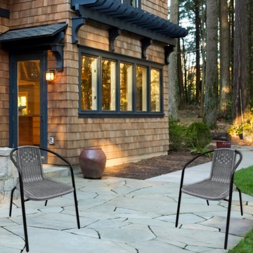 ТЕРРАСНЫЙ САДОВЫЙ СТУЛ ДЛЯ БАЛКОНА ТЕРРАСНЫЙ САДОВЫЙ СЕРЫЙ КРЕСЛО ИЗ РОТАНГА