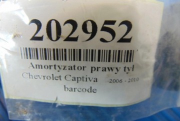 CHEVROLET CAPTIVA 2.4B TLUMIČ PRAVÝ ZADNÍ