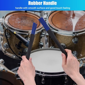 2 шт. Барабанная палочка Барабанная щетка, 1 пара, выдвижная