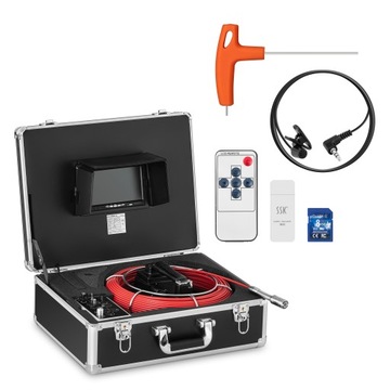 Эндоскоп, инспекционная камера с ЖК-дисплеем TFT, диаметр 7 дюймов. трубы 40-80 мм, длиной 50 м