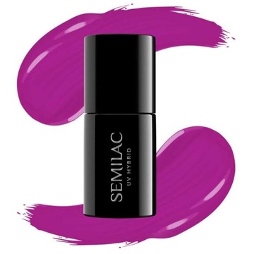 LAKIER Hybrydowy Magenta Mood 504 - Odcienie Fioletu - Intensywny Efekt WOW