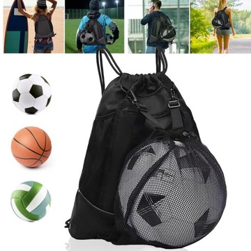 TORBA PIŁKARSKA PLECAK DO PIŁKI NOŻNEJ SPORTOWY WOREK GIMNASTYCZNY PODRÓŻ