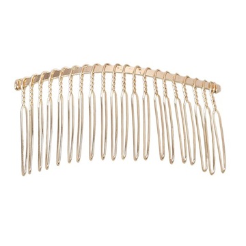 20 шт., свадебная фата, расческа для волос, свадебный зажим, металлическая проволока, золото