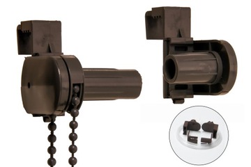 Mechanizm do rolety MINI z żyłką brązowy kpl