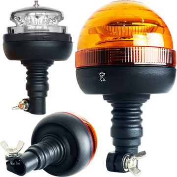 LAMPA OSTRZEGAWCZA KOGUT Z MIEKKIM KOŃCEM FLEX 12/24V POWER LED SMD 36W