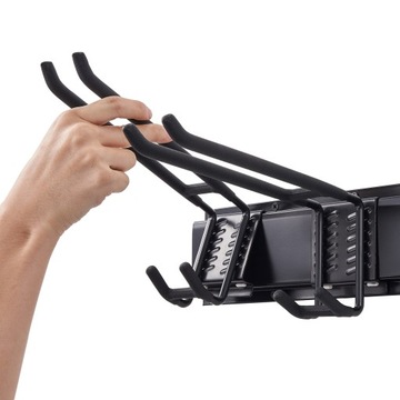 Гаражный инструмент организация 800 фунтов держатель стены 6 крючков 3 рельс сад инструменты