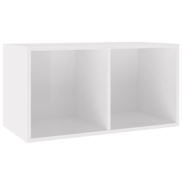 REGAŁ NA KSIĄŻKI BIUROWY BIAŁY PÓŁKA SZAFKA POŁYSK 71x34x36 cm