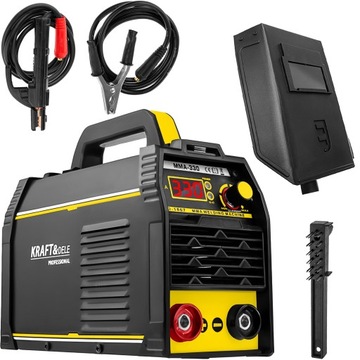 SPAWARKA INWERTOROWA IGBT MMA MOCNA WYŚWIETLACZ LCD + AKCESORIA