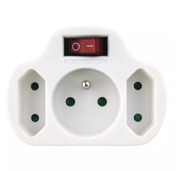 Rozgałęźnik 3X EMOS biały P0029 230V max 2300W